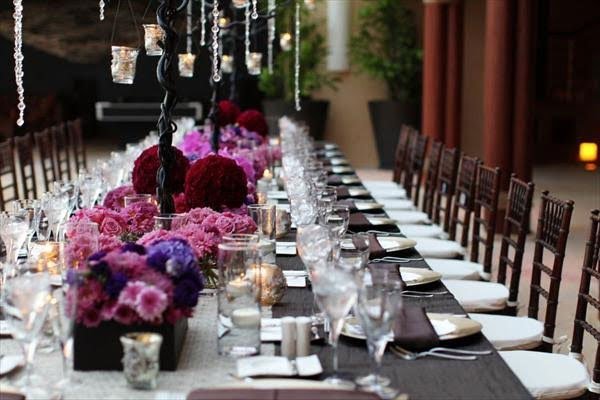 arbre cristal decor table mariage